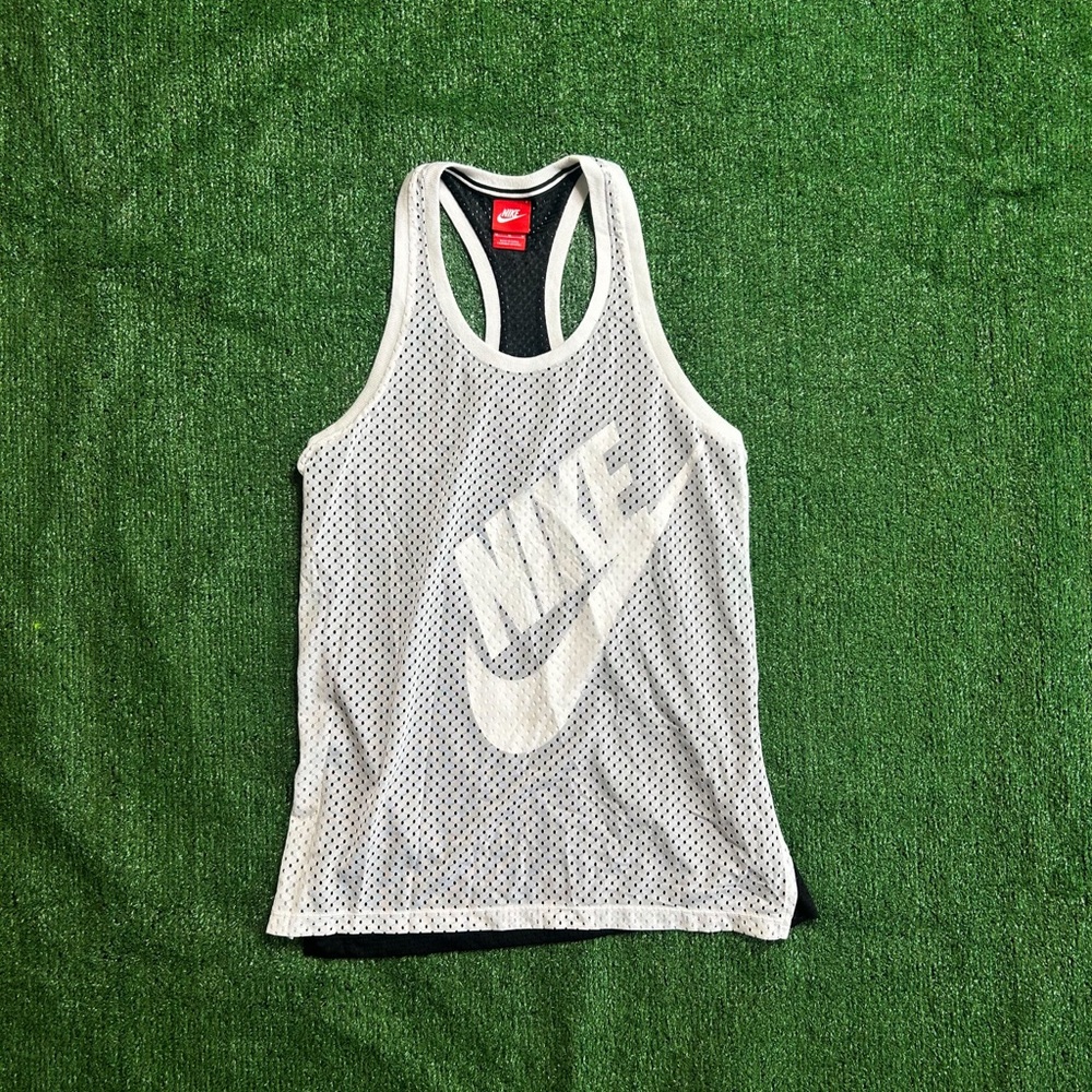 Nike White Mesh Tank Top Women's Size
Medium